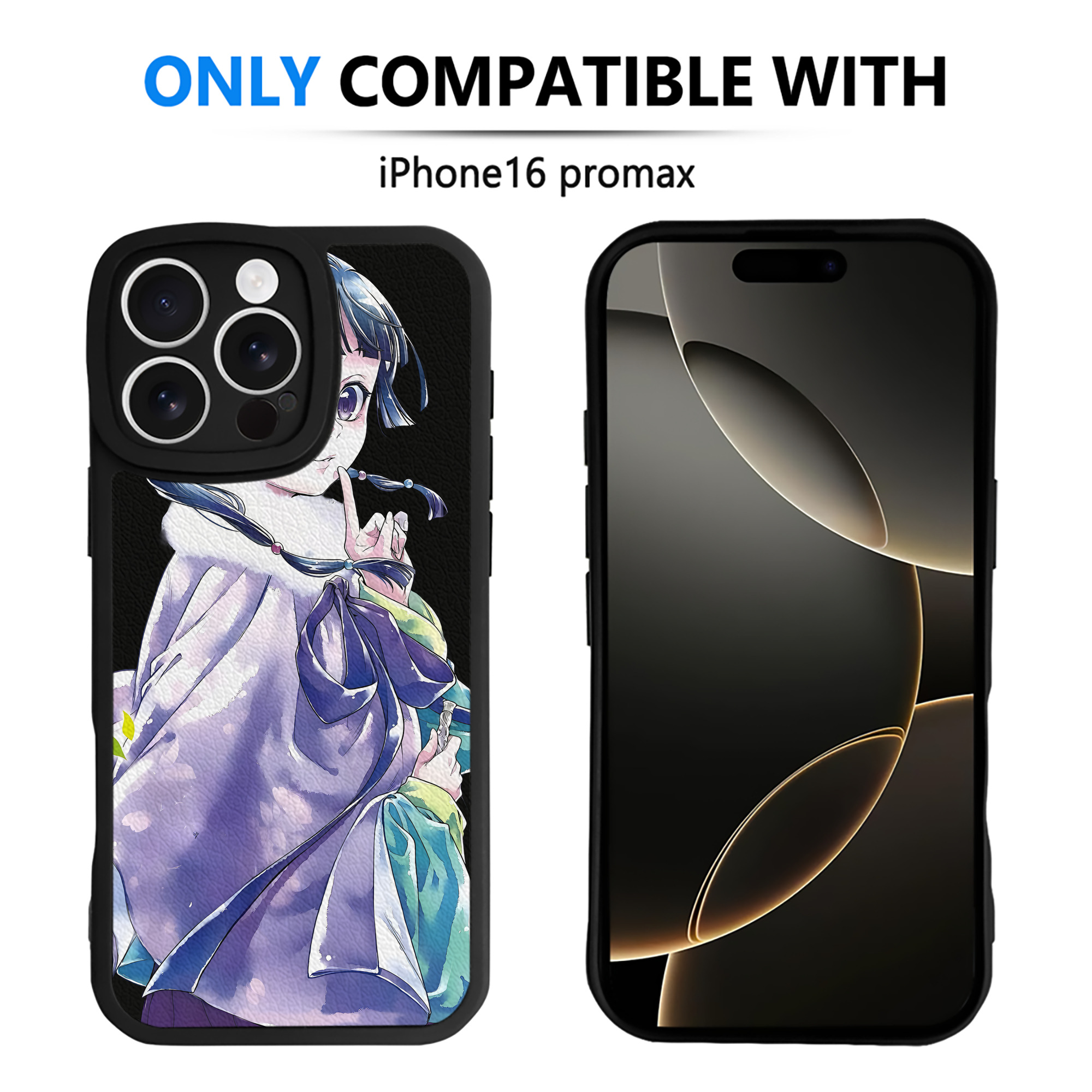 （画像用） 薬屋のひとりごと The Apothecary Diaries 【iPhone 16シリーズ対応】シリコンスマホケース（レザー調） 材質：シリコン